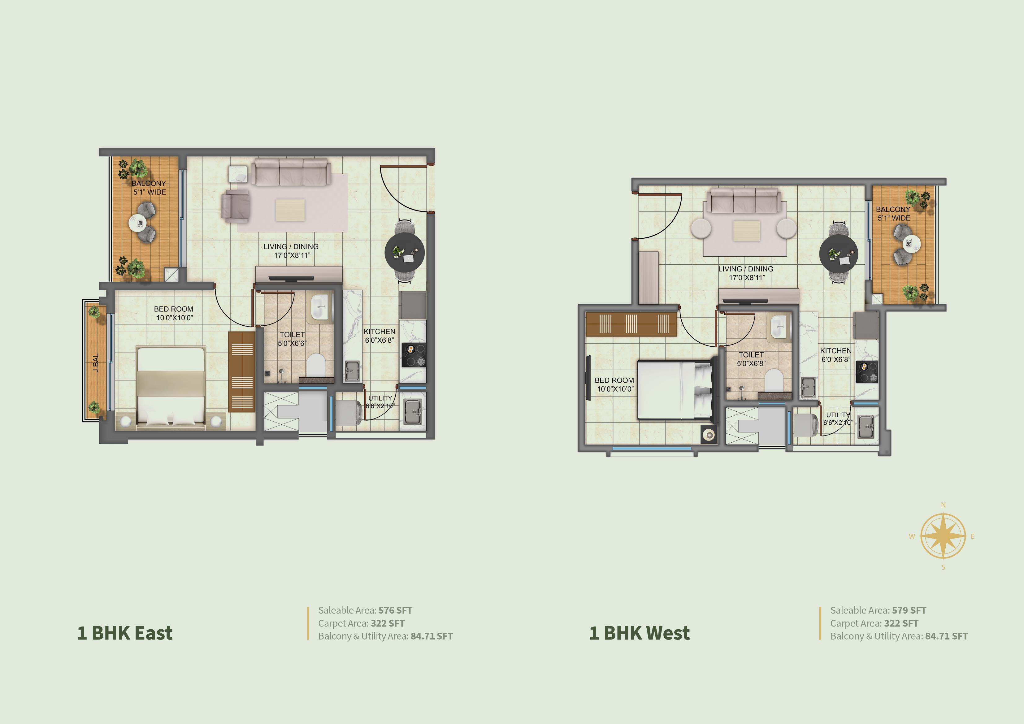 Kalyani LivingTree East · Tower 6 floor plan
